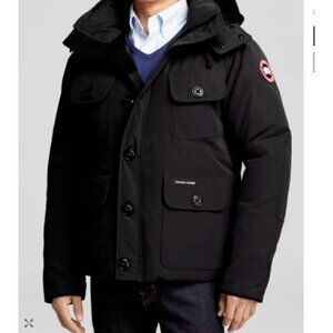Rare CANADA GOOSE Men's Selkirk Down Parka Jacket Medium Black No hood